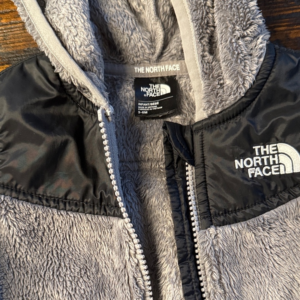 The North Face Kids Black and Gray Puffer Jacket
